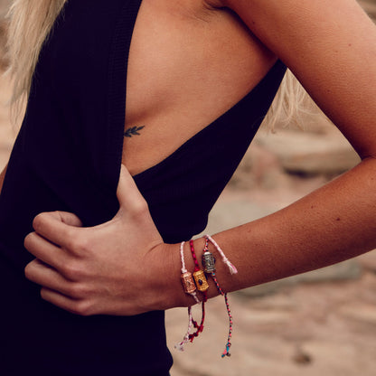 Give, Love &amp; Hope Happy Armband - Roségold