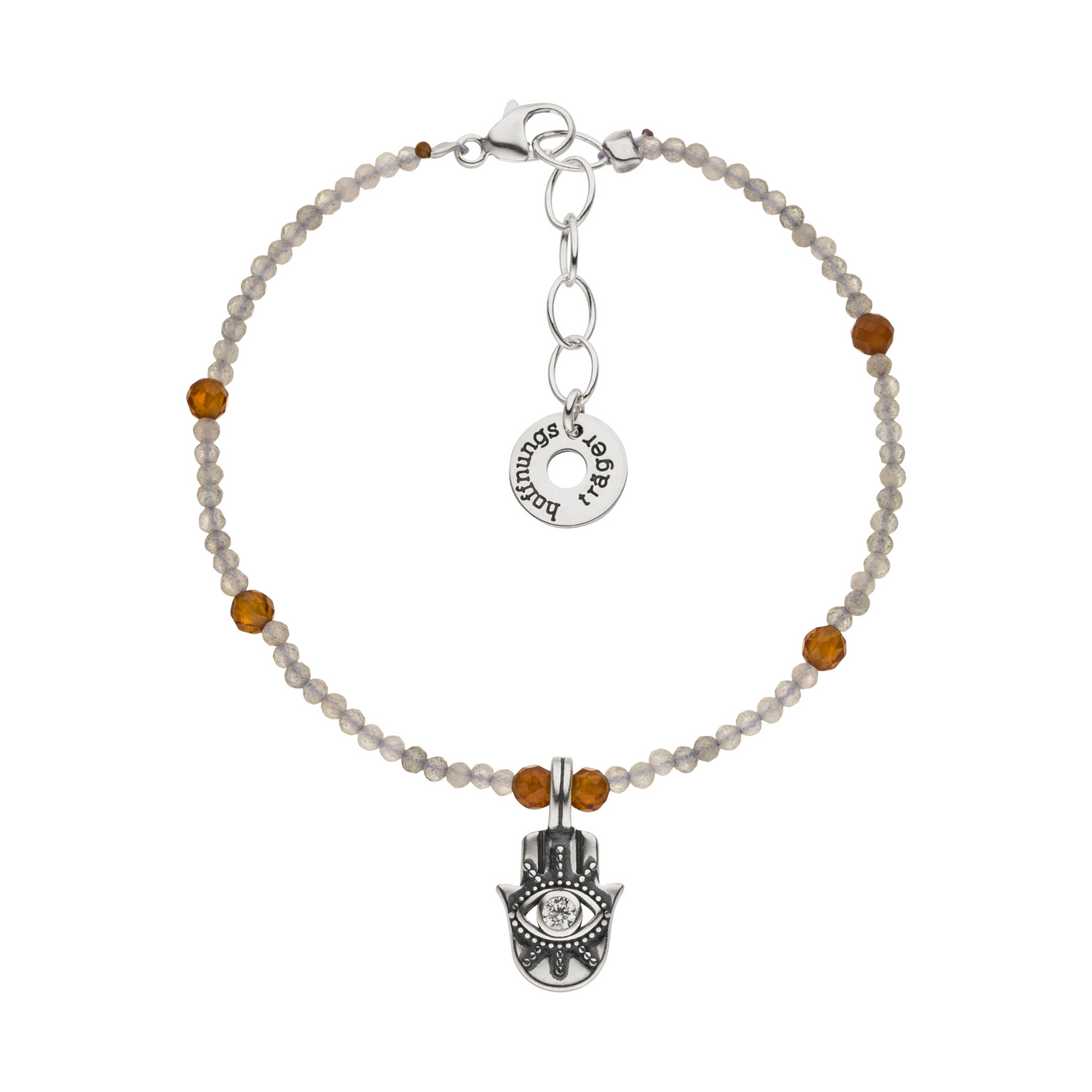 Schutzarmband Hamsa „Intuition” Silber