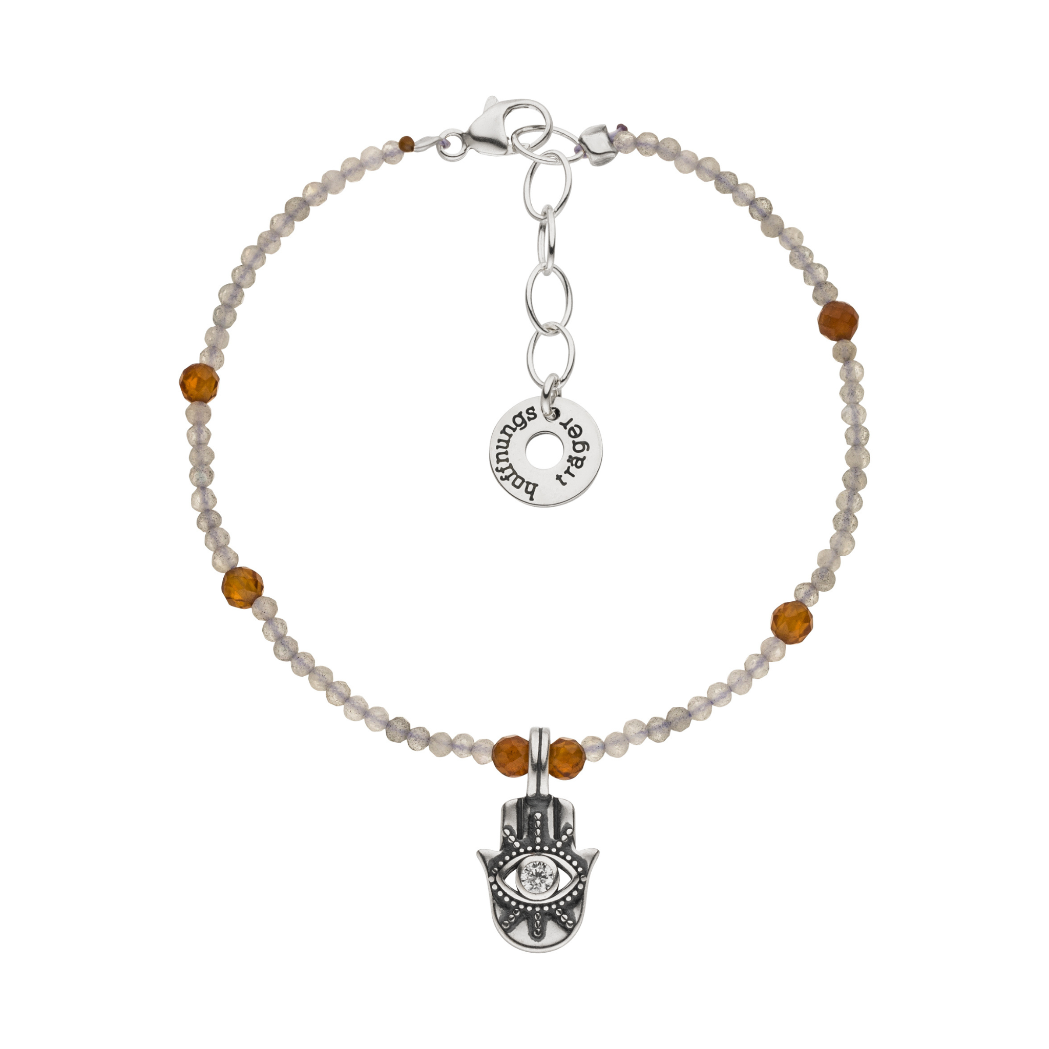 Schutzarmband Hamsa „Intuition” Silber