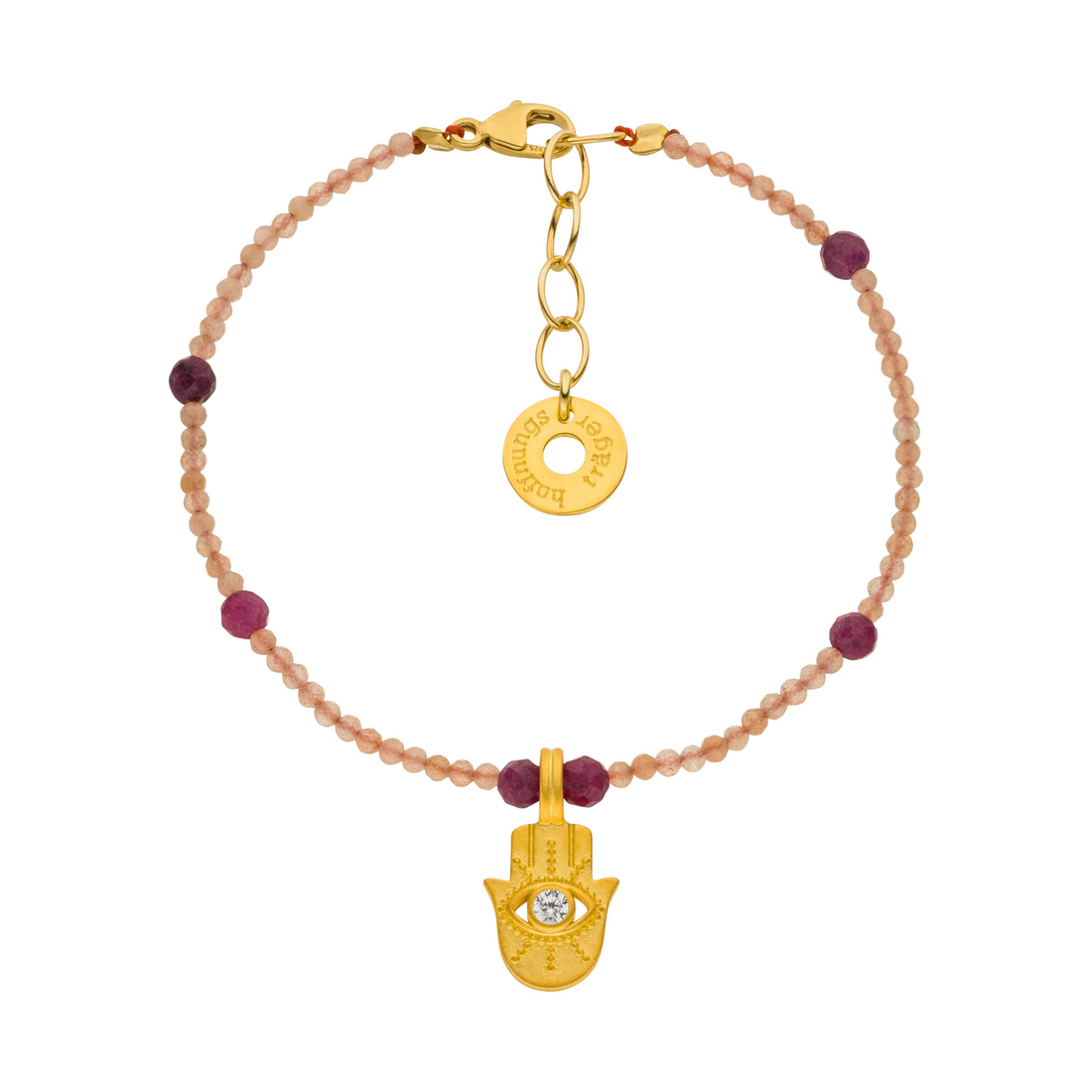 Schutzarmband Hamsa „Sanftmut”, Gold