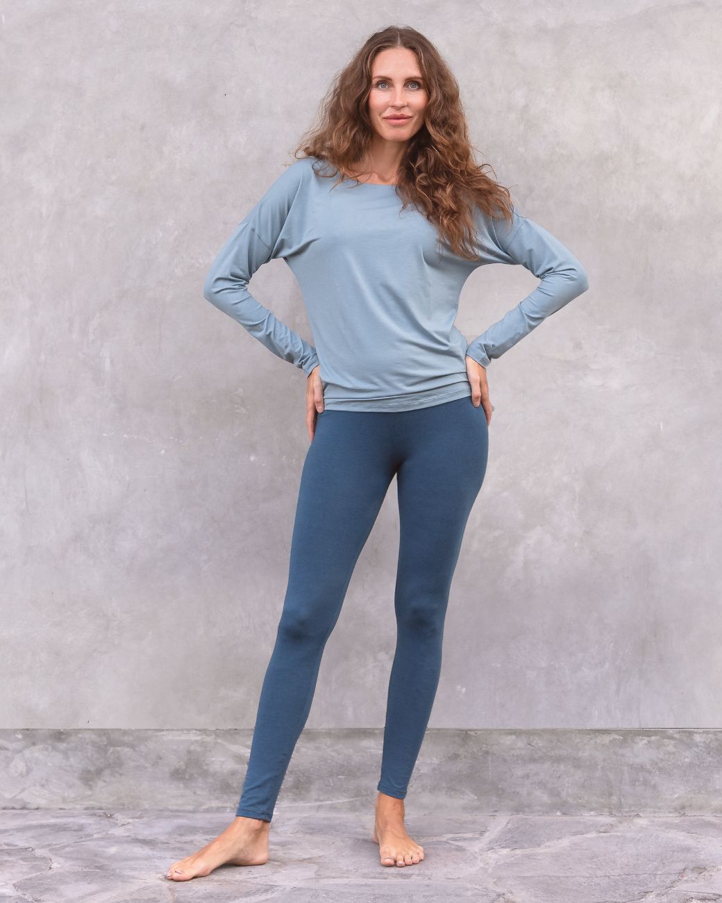 Longsleeve Pia - Washed Denim