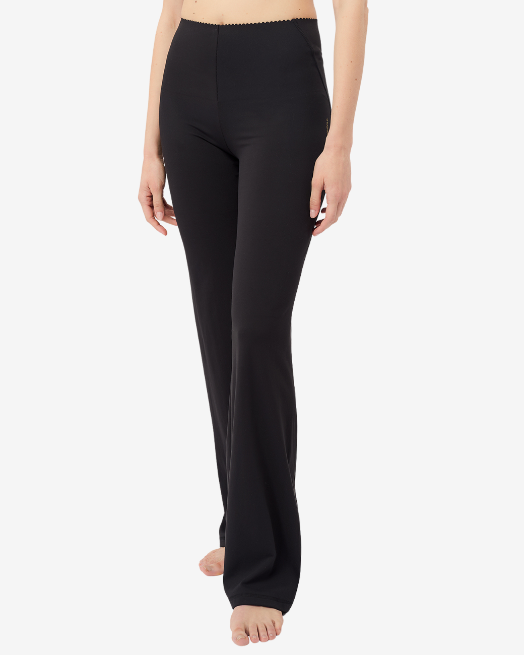 Flared Workout Pants - Black