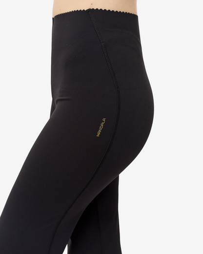 Flared Workout Pants - Black