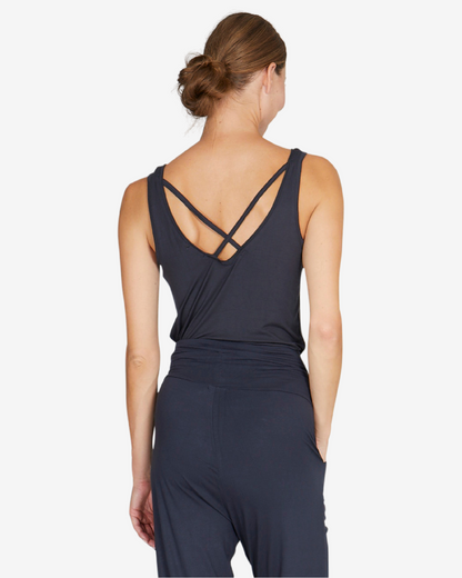 Cosy Twist Tank - Anthracite