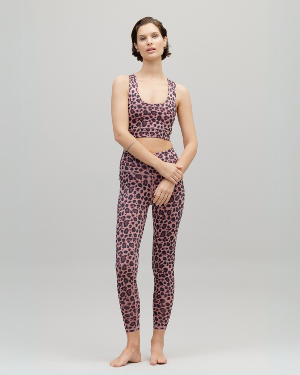 Leggings Cropped LEO - Rose