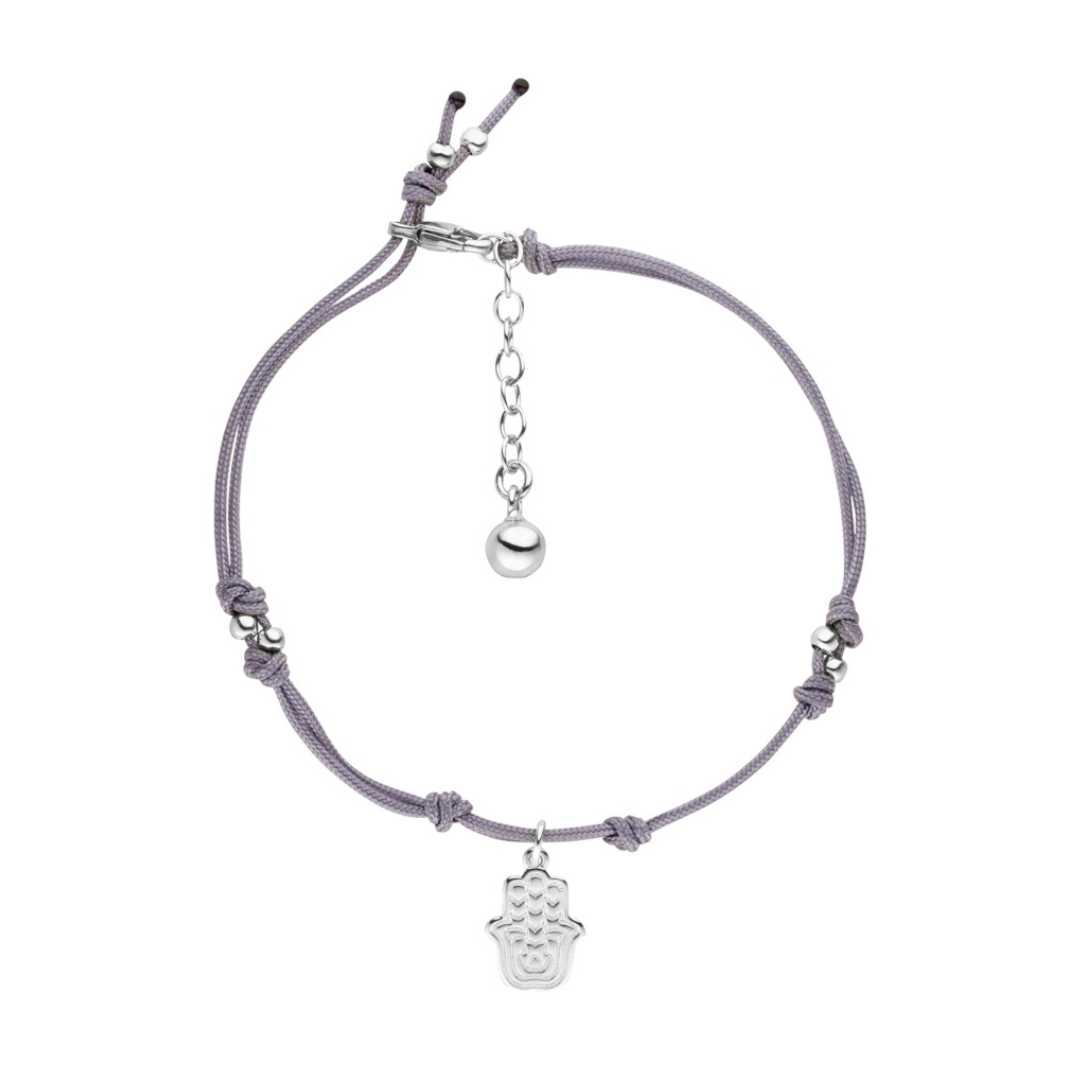 Hamsa Hand Manifestations-Armband Anthrazit