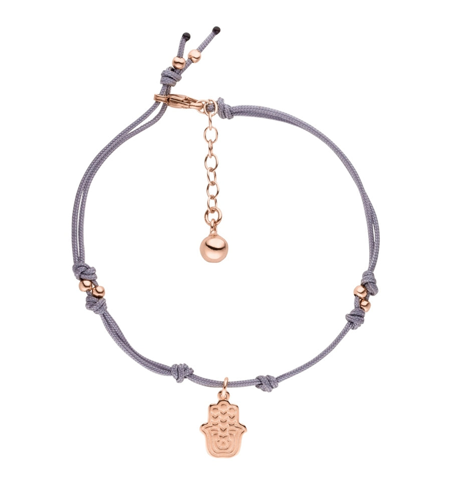 Hamsa Hand Manifestations-Armband Anthrazit